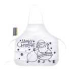 Julfar Cook színezhető karácsonyi kötény gyerekeknek