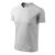 V-neck póló unisex világosszürke melírozott 3XL