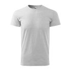 Heavy New póló unisex világosszürke melírozott XL