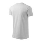 Heavy New póló unisex világosszürke melírozott XL