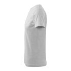 Heavy New póló unisex világosszürke melírozott XL