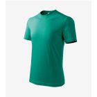 Basic póló gyerek smaragdzöld 134 cm/8 éves
