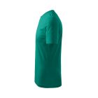 Basic póló gyerek smaragdzöld 134 cm/8 éves