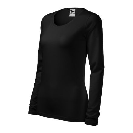 Slim póló női fekete 3XL
