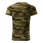 Camouflage póló unisex zöld terepszín XS