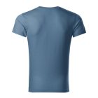 Slim Fit V-neck póló férfi farmerkék S