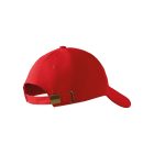 6P sapka unisex piros állitható