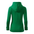 Trendy Zipper felső női fűzöld M