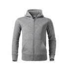Trendy Zipper felső gyerek sötétszürke melírozott 134 cm/8 éves