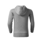 Trendy Zipper felső gyerek sötétszürke melírozott 134 cm/8 éves