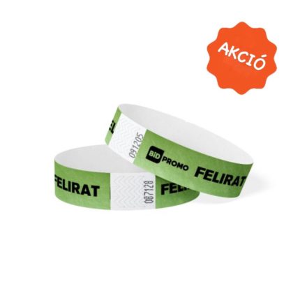 Tyvek papír karszalag világoszöld