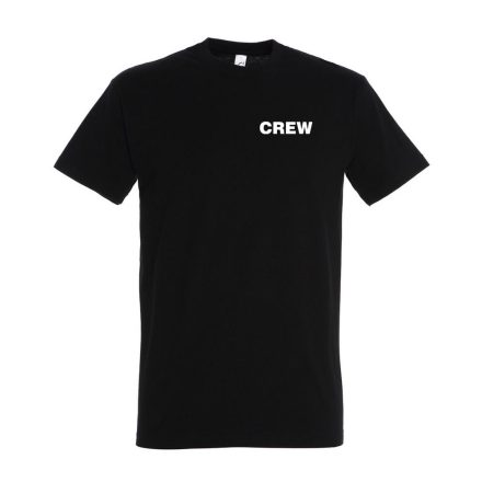 fekete crew póló