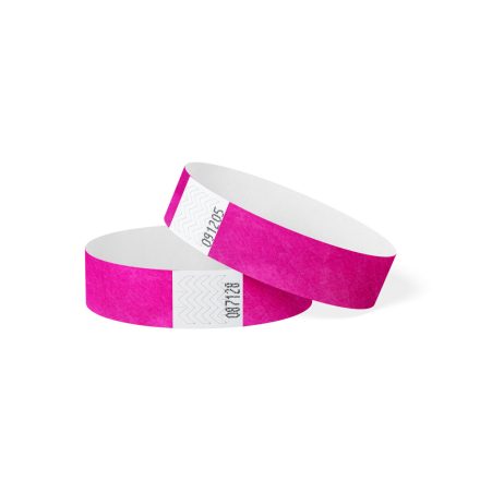 Tyvek 3/4" karszalag - neon pink