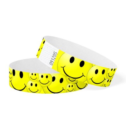Smiley mintás karszalag